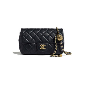 CHANEL SHOULDER BAG BLACK AP1787