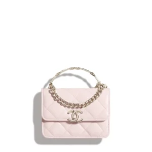 CHANEL CLUTCH WITH CHAIN PINK AP2758