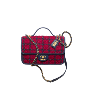 CHANEL SMALL FLAP BAG WITH TOP HANDLE 25CM AS3653 B09405 NK305
