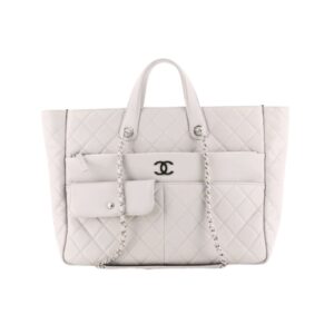 CHANEL ULTRA POCKET TOTE WHITE 37CM