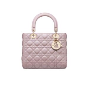 DIOR MEDIUM LADY LIGHT PINK CANNAGE M0565OBDU_M15P 24CM