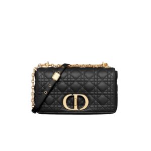 DIOR LARGE CARO IN BLACK BAG 28CM M9243UWHC
