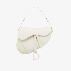 DIOR SADDLE SMOOTH LEATHER WHITE