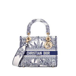 DIOR PERSONALIZED MEDIUM LADY D-LITE BAG BLUE RÊVE D’INFINI EMBROIDERY 24CM M0565ORVX M933