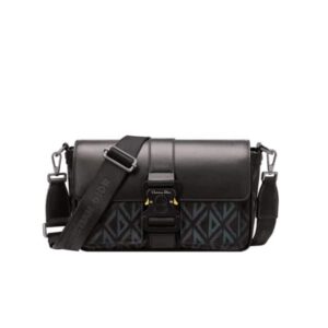 DIOR HIT THE ROAD SHOULDER BAG DIAMOND CD BLACK 27CM