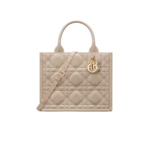 DIOR SMALL BOOK TOTE MACROCANNAGE CALFSKIN POWDER BEIGE 26CM M1325OWHP M51U