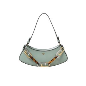 FENDI O’LOCK SWING POUCH BAG BLUE 32CM