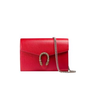 GUCCI WOMEN’S DIONYSUS GG SUPREME CHAIN BAG RED ?401231 CAOGX 8990
