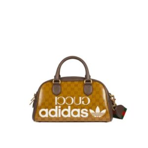 GUCCI x ADIDAS MINI DUFFLE BAG BROWN 31.5CM 702397 UVSFT 7268