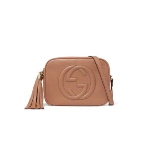 GUCCI SOHO SMALL LEATHER DISCO BAG PINK 308364 A7M0G