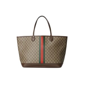 GUCCI BROWN OPHIDIA GG LARGE TOTE BAG 40CM