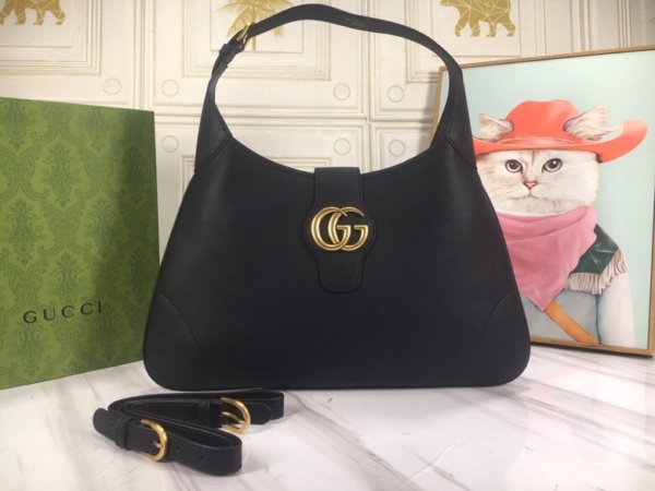GUCCI APHRODITE MEDIUM SHOULDER BAG IN BLACK 39CM 726274 AAA9F 1000 - Image 3