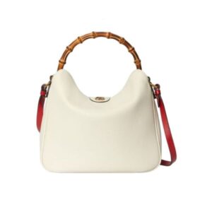 GUCCI DIANA LARGE SHOULDER BAG WHITE 34CM