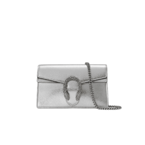 GUCCI WOMEN’S DIONYSUS SUPER MINI CROSSBODY BAG SILVER 16CM 476432 1TRBN 8173
