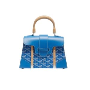GOYARD SAÏGON STRUCTURÉ MINI BAG BLUE 22CM SAIGOBMINTY10CL10P