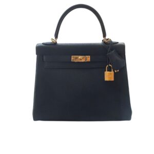 HERMES KELLY BLACK SELLIER ROUGE EPSOM GOLD HARDWARE 32CM