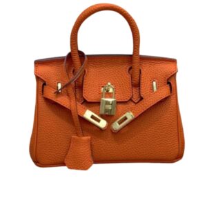 HERMES BIRKIN MINI GOLD HARDWARE EPSOM ORANGE 20CM