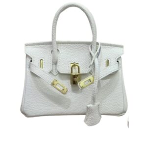 HERMES BIRKIN MINI GOLD HARDWARE EPSOM WHITE 20CM