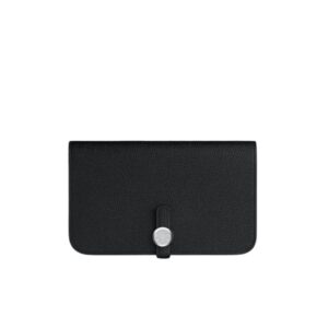 HERMES DOGON DUO LONG WALLET BLACK