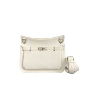 HERMES TAURILLON CLEMENCE JYPSIERE WHITE 23CM