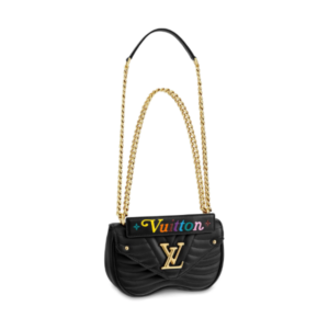 LOUIS VUITTON NEW WAVE CHAIN BAG BLACK 25CM M55206