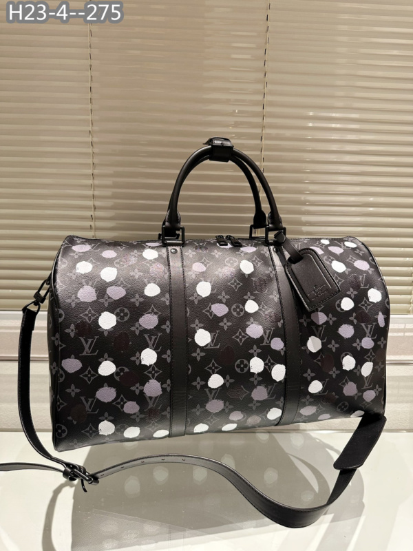 LOUIS VUITTON X YK BANDOULIÈRE KEEPALL 50 BLACK M46400 - Image 2