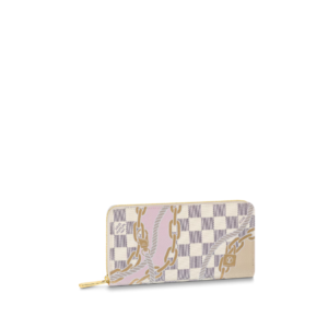 LOUIS VUITTON ZIPPY WALLET DAMIER AZUR 20CM N40480