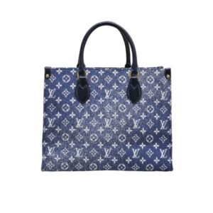 LOUIS VUITTON ONTHEGO TOTE DENIM BAG 35CM M59608