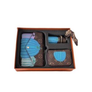 LOUIS VUITTON SET OF 3 ITEMS MONOGRAM BLUE PUMPKIN 18CM