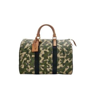 LOUIS VUITTON X TAKASHI MURAKAMI GREEN MONOGRAMOUFLAGE COATED CANVAS SPEEDY 35CM