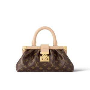 LOUIS VUITTON MONOGRAM CLUTCH BAG BROWN 28CM M46544