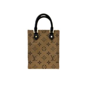 LOUIS VUITTON PETIT SAC PLAT MONOGRAM LIGHT BROWN 17CM
