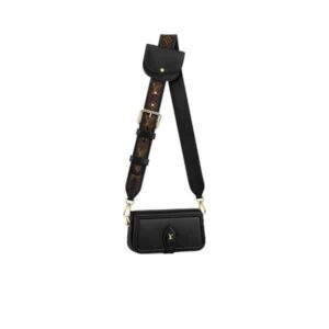 LOUIS VUITTON OFFICIER POUCH WITH STRAP BLACK 23CM M69841