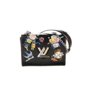 LOUIS VUITTON TWIST BAG BLACK 23CM