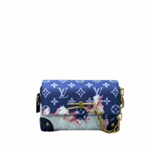 LOUIS VUITTON STEAMER WEARABLE WALLET BLUE 18CM