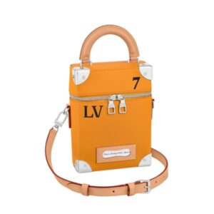 LOUIS VUITTON VERTICAL BOX TRUNK BAG SAFRAN 13CM M59666