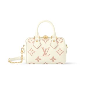 LOUIS VUITTON SPEEDY BANDOULIÈRE BAG 20 LATTE AND CHAMALLOW 20CM M46875