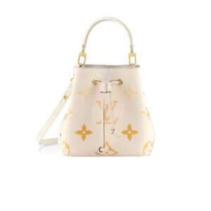 LOUIS VUITTON NÉONOÉ BB MONOGRAM BAG LATTE AND ORANGE 25CM