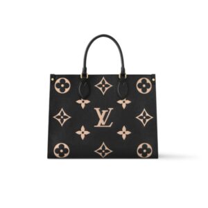 LOUIS VUITTON ONTHEGO MM BLACK CREAM 34CM M45495