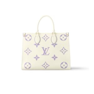 LOUIS VUITTON ONTHEGO MM BAG LATTE AND BUBBLE TEA 34CM M23937