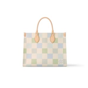 LOUIS VUITTON ONTHEGO MM AUTRES TOILES DAMIER PISTACHIO 34CM N40518