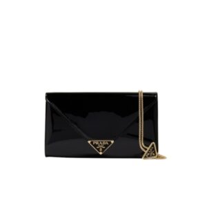 PRADA PATENT LEATHER MINI BAG BLACK 20CM 1BP051 069 F0002 V 5TO