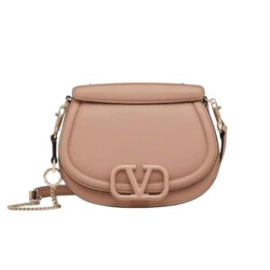 VALENTINO GARAVANI VSLING SHOULDER BAG IN GRAINY CALFSKIN CREAM 24CM 3W2B0M28DJP GF9