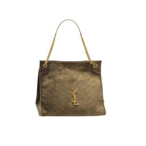 SAINT LAURENT MEDIUM NIKI SHOPPING BAG GREEN 33CM