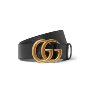 GUCCI MAMON GG GOLD LOGO BELT 4CM