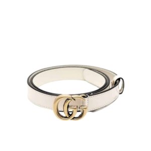 GUCCI WOMEN’S MARMONT DOUBLE G BUCKLE BELT 409417 AP00T 9022