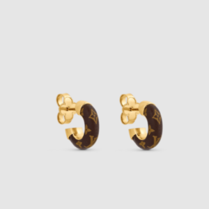 LOUIS VUITTON WILD MINI HOOP EARRINGS M00474