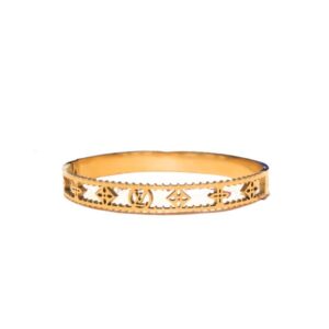 LOUIS VUITTON MONOGRAM CUFF GOLD