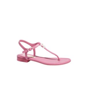 CHANEL SANDALS LAMBSKIN IVORY PINK G40018 X01000 0T247