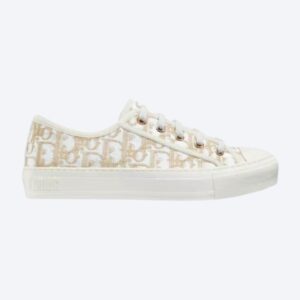 DIOR WALK’N’ SNEAKER OBLIQUE EMBROIDERED COTTON YELLOW